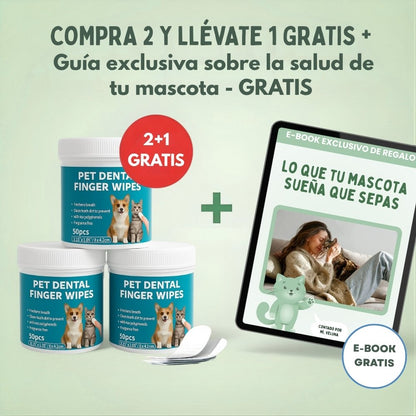 DentaFresh - Toallitas de Limpieza y Protección Dental para Perros