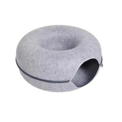 Refugio acogedor y túnel de juego para tus gatos