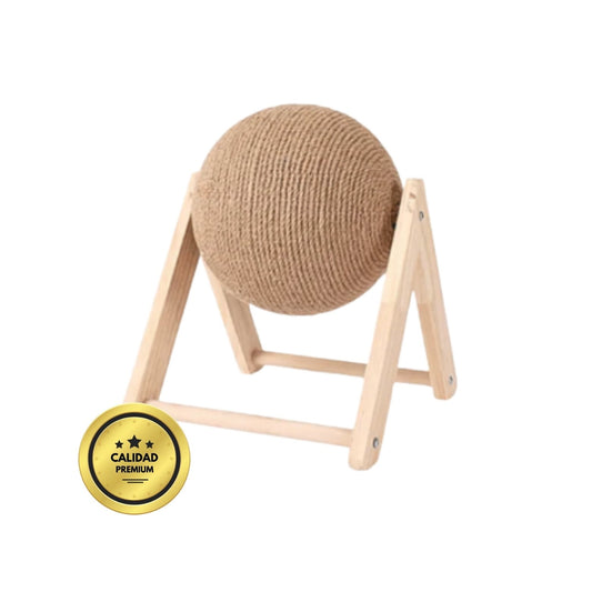 Bola rascadora de sisal para estimular a tu gato
