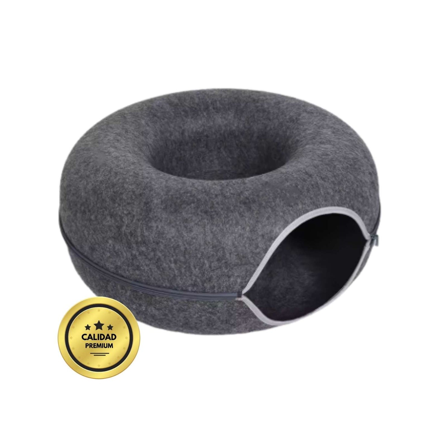 Refugio acogedor y túnel de juego para tus gatos