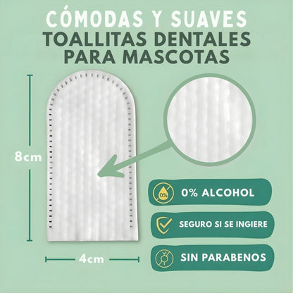 DentaFresh - Toallitas de Limpieza y Protección Dental para Perros
