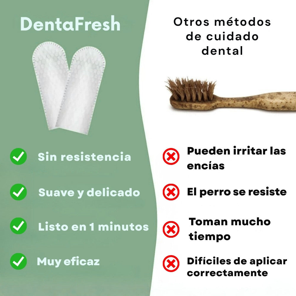 DentaFresh - Toallitas de Limpieza y Protección Dental para Perros