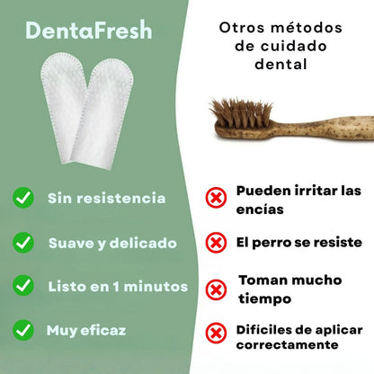 DentaFresh - Toallitas de Limpieza y Protección Dental para Perros